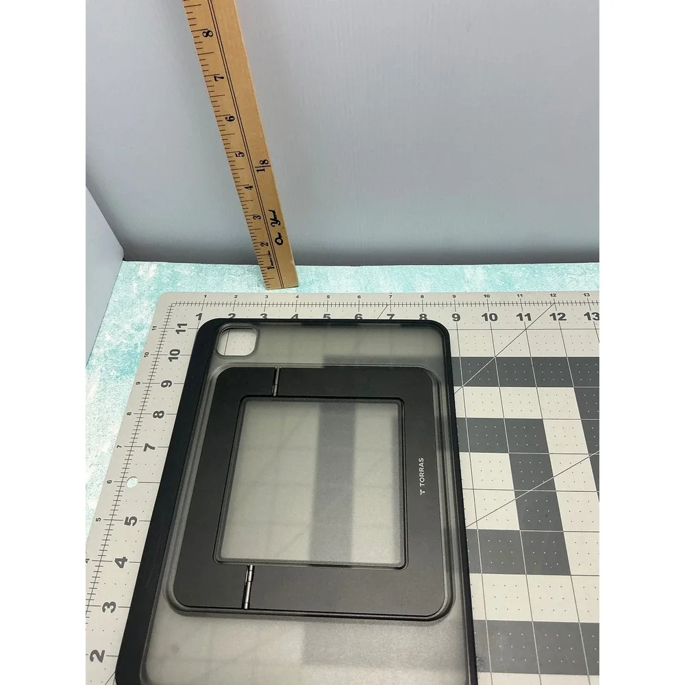 Torras Magnetic Kickstand Case for iPad Pro 11 Air 4 5 Pencil Holder‎ Black Gray